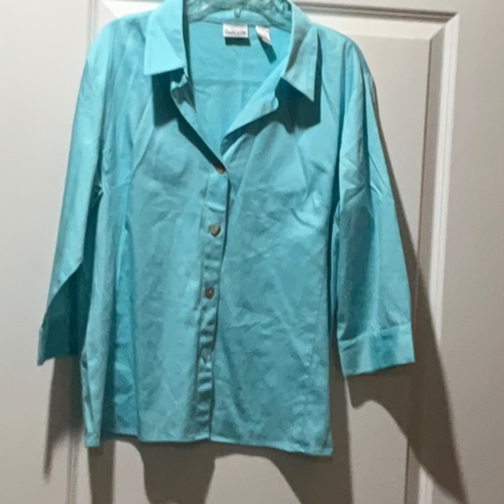 Chico’s Size 3.  Button down blouse.